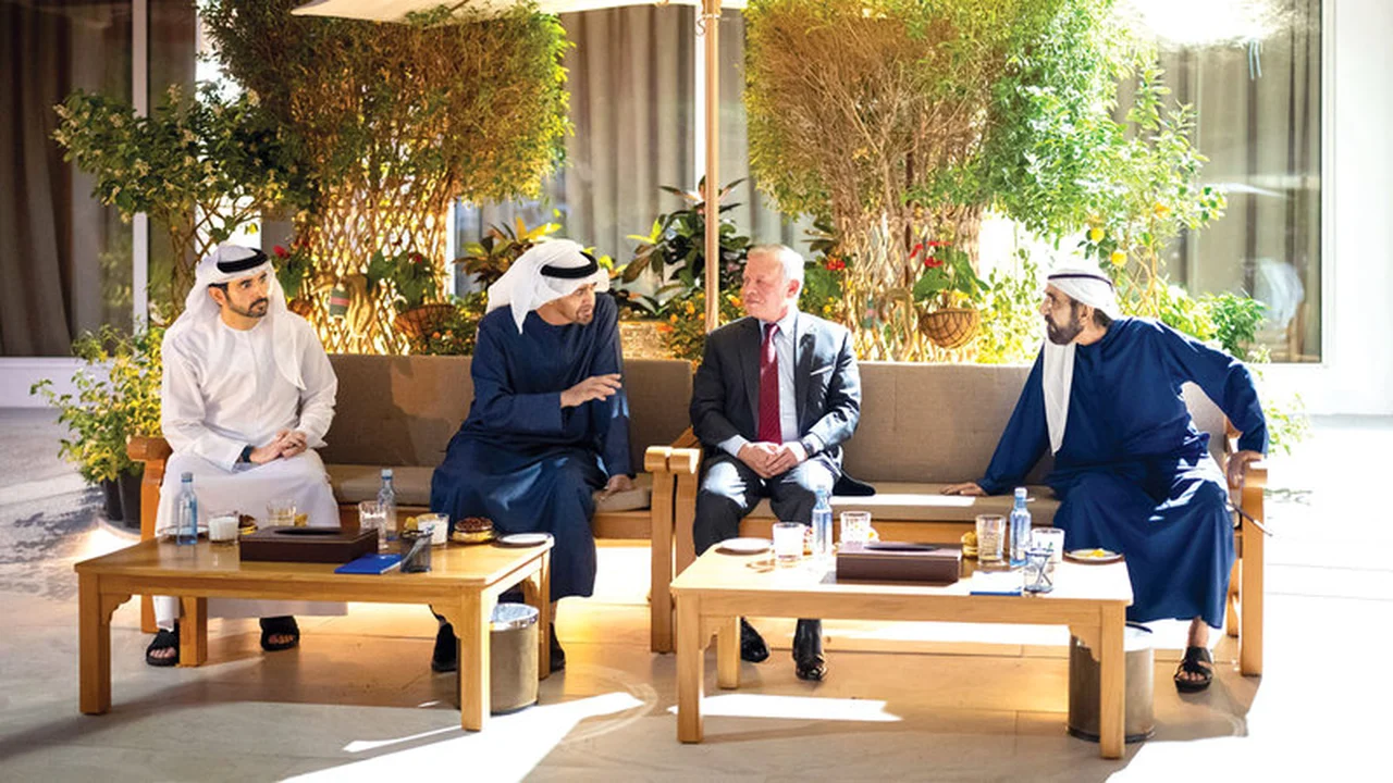 مباحثات بين رئيس الدولة وملك الأردن بشأن الاعتداءات الإيرانية على الإمارات والمنطقة